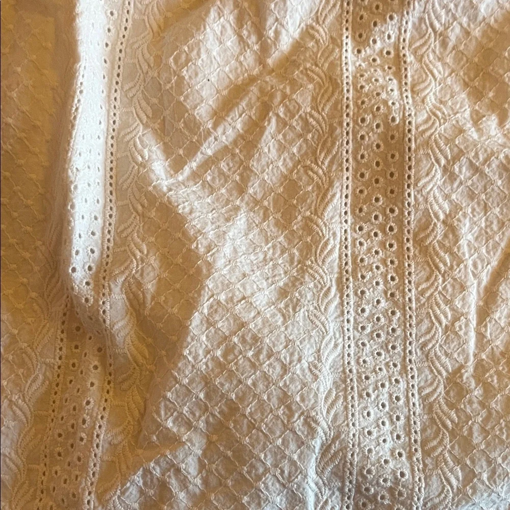 Universal Threads White Eyelet Square-Neck Women's dress - Picture 5 of 6